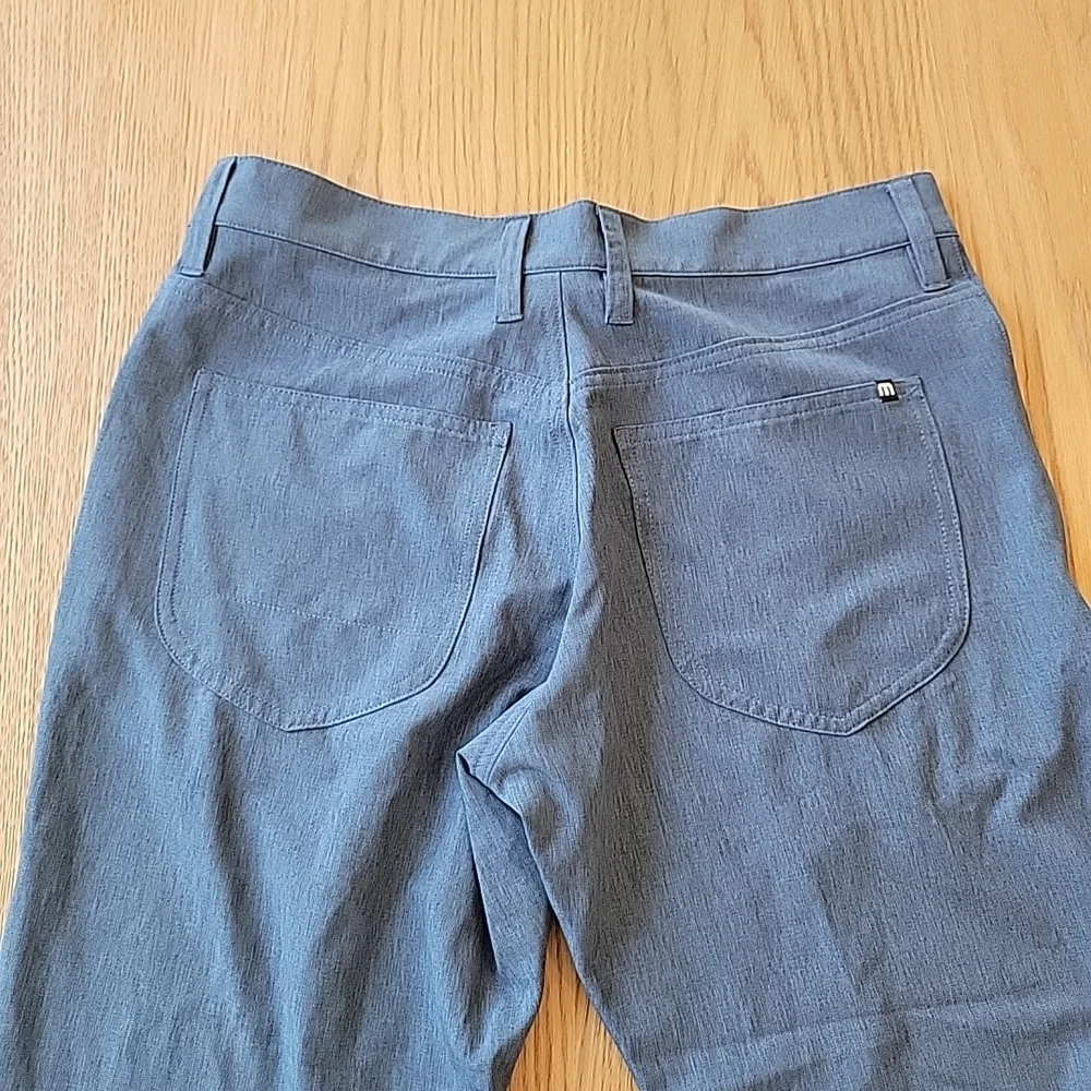 Travis Mathew Pants Men's 30x32‎ Stretch Flat Front Golf Performance Blue Travel